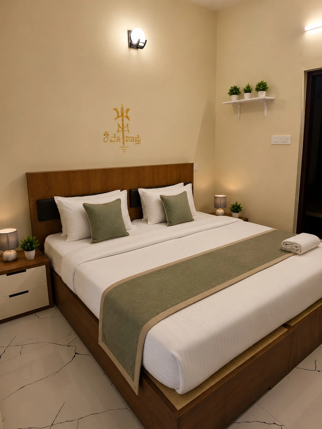 Deluxe Room - Bed & Lighting